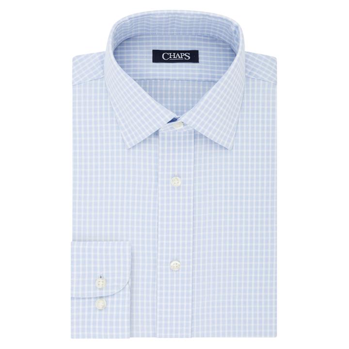 Big & Tall Chaps Stretch Collar Dress Shirt, Men's, Size: 20 35/6t, Light Blue
