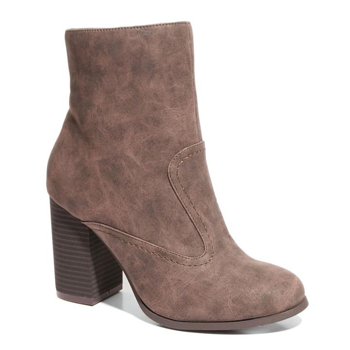 2 Lips Too Too Leo Women's Ankle Boots, Size: Medium (8), Brown