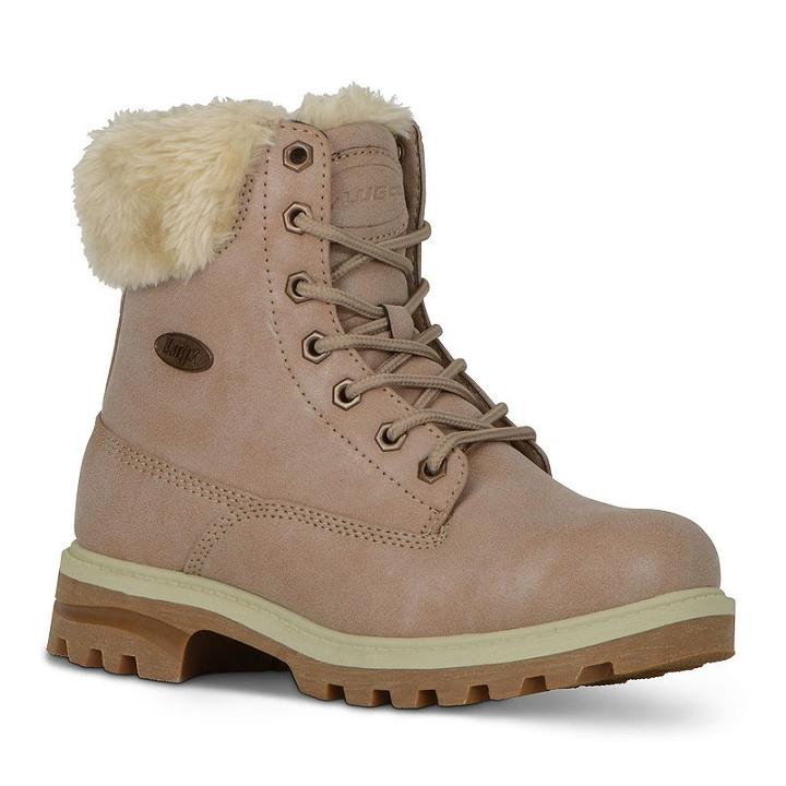 Lugz Empire Hi Faux-fur Women's Water-resistant Boots, Size: Medium (10), Beig/green (beig/khaki)