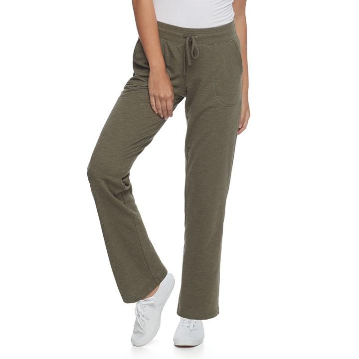Petite Sonoma Goods For Life&trade; Drawstring Lounge Pants, Women's, Size: M Petite, Green