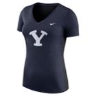 Women's Nike Byu Cougars Dri-fit Touch Tee, Size: Small, Blue (navy)