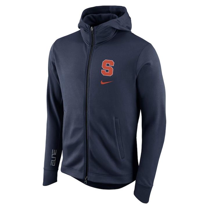 Men's Nike Syracuse Orange Elite Fleece Hoodie, Size: Xxl, White