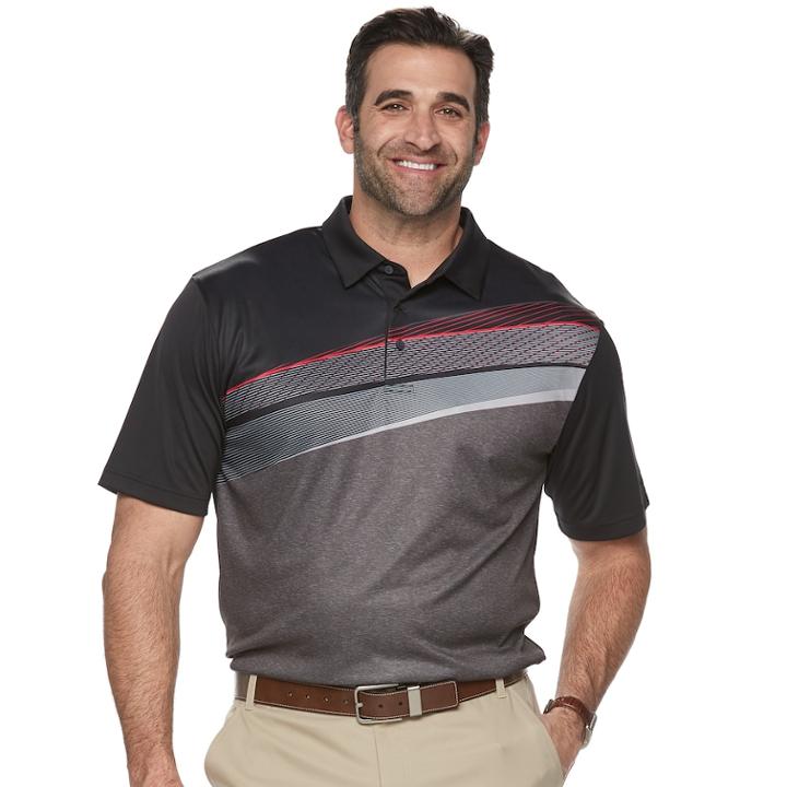 Big & Tall Grand Slam On Course Regular-fit Performance Golf Polo, Men's, Size: L Tall, Oxford