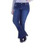 Juniors' Plus Size Amethyst Slim Bootcut Jeans, Teens, Size: 22w T/l, Dark Blue