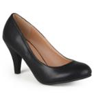 Journee Collection Reetyre Women's Matte High Heels, Size: 6, Black