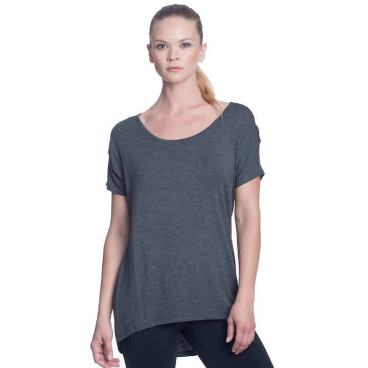 Women's Gaiam Violet Short Sleeve Yoga Tee, Size: Xs, White Oth