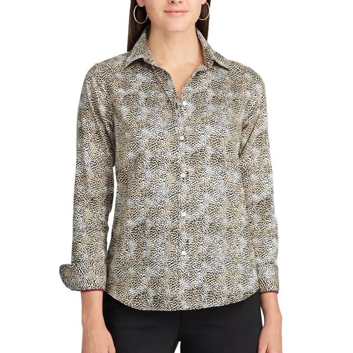 Women's Chaps No Iron Shirt, Size: Xs, White