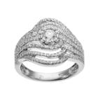 10k White Gold 1 Carat T.w. Diamond Ring, Women's, Size: 8