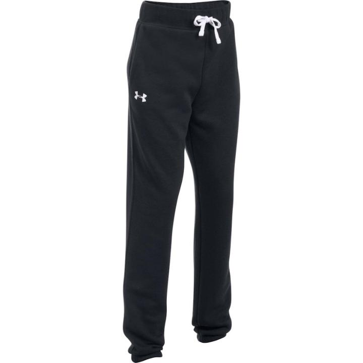 Girls 7-16 Under Armour Favorite Fleece Jogger Pants, Size: Small, Black