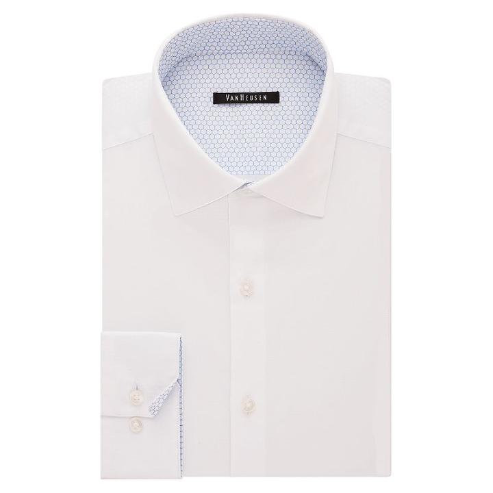 Men's Van Heusen Slim-fit Air Dress Shirt, Size: 18.5-34/35, White