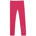 Girls 4-6x French Toast Rhinestone Heart Leggings, Girl's, Size: 5, Brt Purple