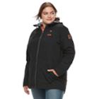Plus Size Columbia Cedar Grove Flannel-lined Rain Jacket, Women's, Size: 1xl, Grey (charcoal)