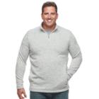 Big & Tall Croft & Barrow&reg; Classic-fit Outdoor Fleece Sweater, Men's, Size: Xxl Tall, Med Grey