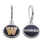 Fiora Washington Huskies Sterling Silver Team Logo Drop Earrings, Girl's, Multicolor