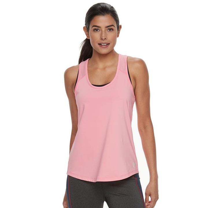 Women's Fila Sport&reg; Scoop Neck Racerback Tank, Size: Xl, Med Pink