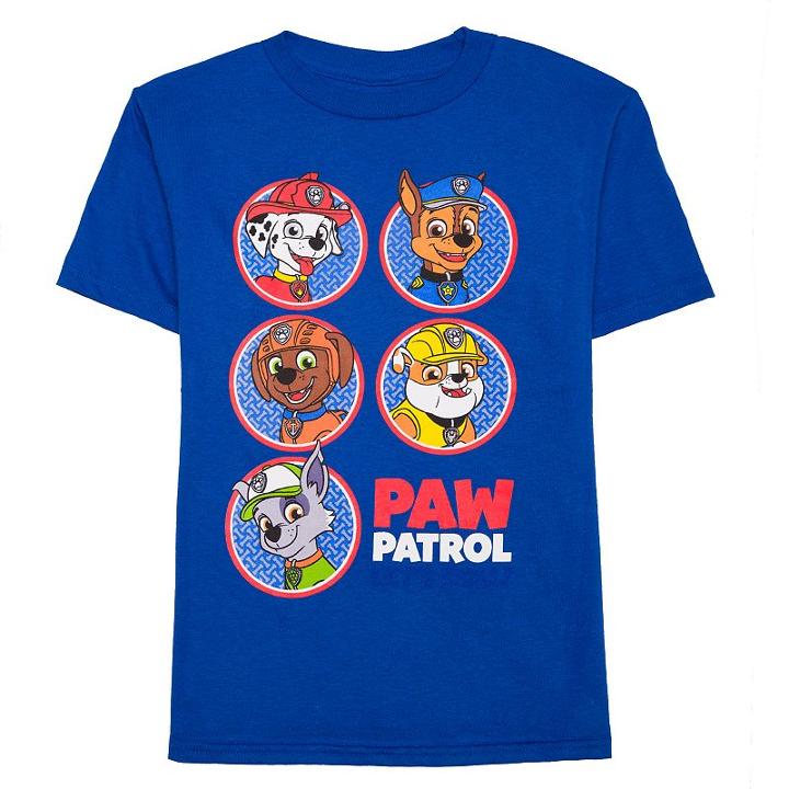 Boys 4-7 Paw Patrol Marshall, Chase & Skye Graphic Tee, Size: 7, Blue (navy)