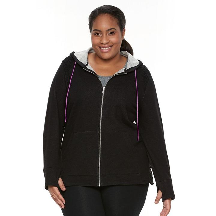 Plus Size Wild Majesty French Terry Hoodie, Women's, Size: 3xl, Oxford