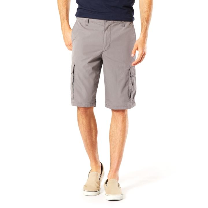 Men's Dockers D3 Classic-fit Standard Washed Cargo Shorts, Size: 30, Grey