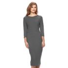 Women's Apt. 9&reg; Ribbed Midi Dress, Size: Small, Med Grey