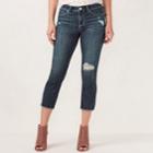 Women's Lc Lauren Conrad Capri Skinny Jeans, Size: 14, Dark Blue