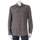 Men's Sonoma Goods For Life&trade; Modern-fit Flannel Shirt, Size: Xl, Grey