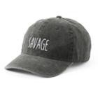 Women's So&reg; Embroidered Savage Washed Denim Baseball Hat, Black