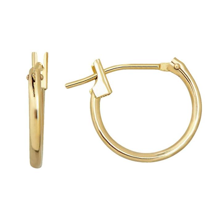 Everlasting Gold 10k Gold Hoop Earrings, Women's, Yellow