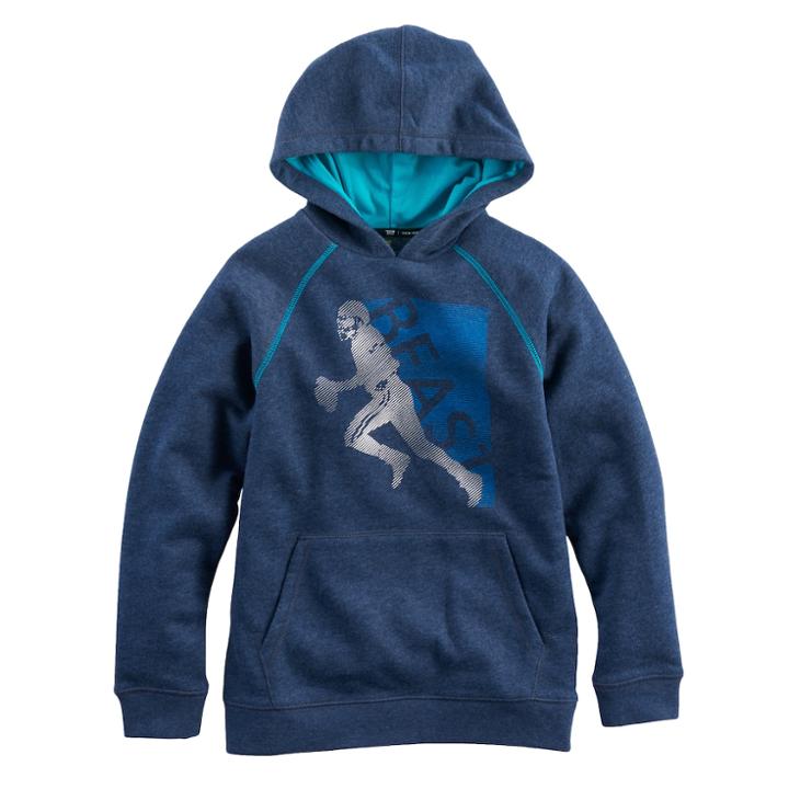 Boys 8-20 Tek Gear&reg; Football Hoodie, Size: Small, Blue