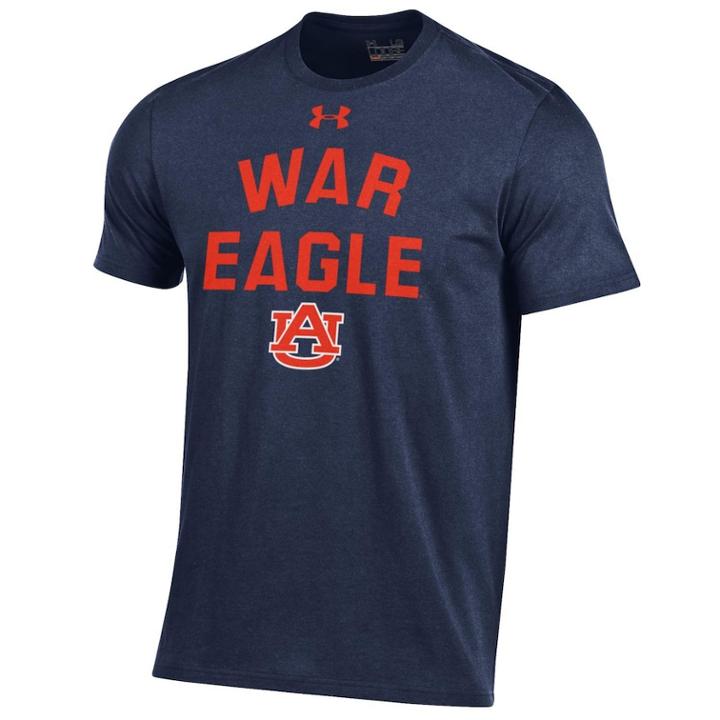 Men's Under Armour Auburn Tigers Charged Tee, Size: Xl, Blue (navy)