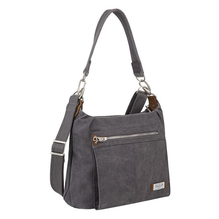 Travelon Anti-theft Heritage Rfid-blocking Hobo Bag, Adult Unisex, Grey, Durable