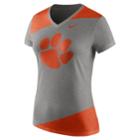 Women's Nike Clemson Tigers Champ Drive Tee, Size: Xl, Grey (charcoal)