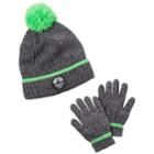 Boys 4-20 Carter's Marbled Hat & Gloves Set, Green