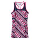 Girls 7-16 Fila Sport&reg; Mesh Blocked Racerback Tennis Dress, Girl's, Size: L(14), Black