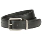 Men's Lee Flat-edge Double-stitched Stretch Belt, Size: Medium, Black