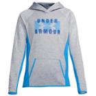 Women's Under Armour Fleece Twist Big Logo Graphic Hoodie, Size: Large, Med Grey