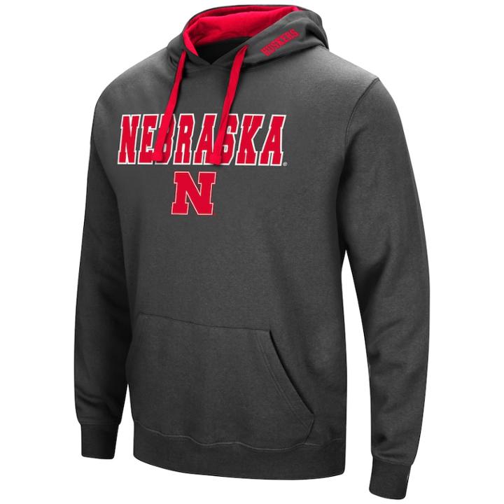 Men's Nebraska Cornhuskers Pullover Fleece Hoodie, Size: Xl, Med Red