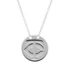 Minnesota Twins Sterling Silver Disc Pendant Necklace, Women's, Size: 16, Grey