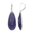 Dana Buchman Simulated Stone Teardrop Earrings, Women's, Purple