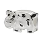 Individuality Beads Sterling Silver Cow Bead, Women's, Black