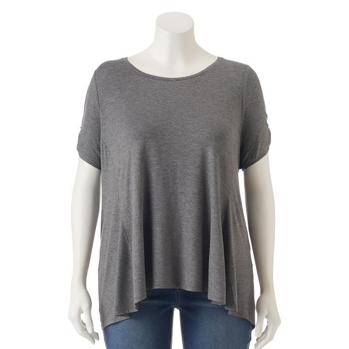 Plus Size Apt. 9&reg; Cold-shoulder A-line Tee, Women's, Size: 4xl, Lt Beige