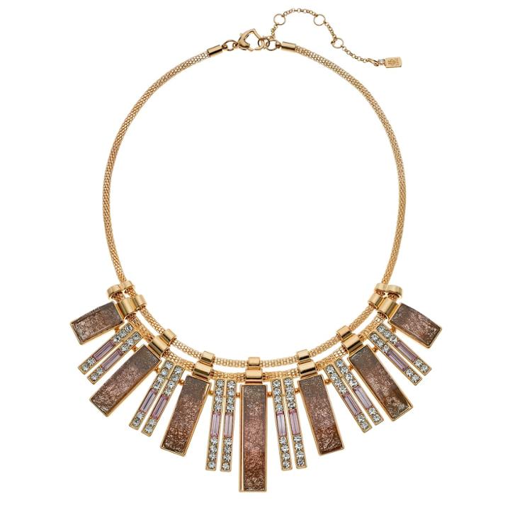 Jennifer Lopez Simulated Crystal Bar Statement Necklace, Women's, Pink