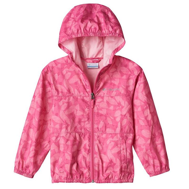 Girls 4-18 Columbia Rockwell Falls Lightweight Jacket, Girl's, Size: Xxs (4-5), Dark Pink