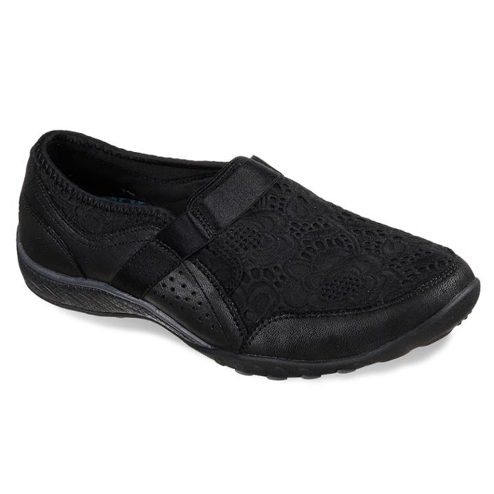 Skechers Relaxed Fit Breathe Easy Thankful Women's Shoes, Size: 7.5, Grey (charcoal)