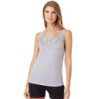 Cuddl Duds Softech Lace-trim Tank - Women's, Size: Large, Dark Grey