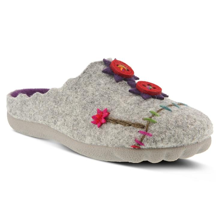 Flexus By Spring Step Piketfensge Women's Mules, Size: 42, Grey