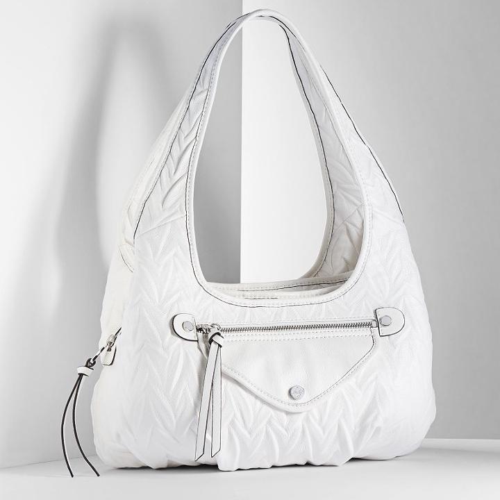 Simply Vera Vera Wang Sidekick Satchel, Women's, White