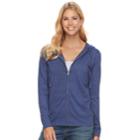 Women's Sonoma Goods For Life&trade; French Terry Hoodie, Size: Small, Dark Blue