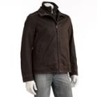 Excelled, Men's Garment-washed Bomber Jacket, Size: Small, Brown