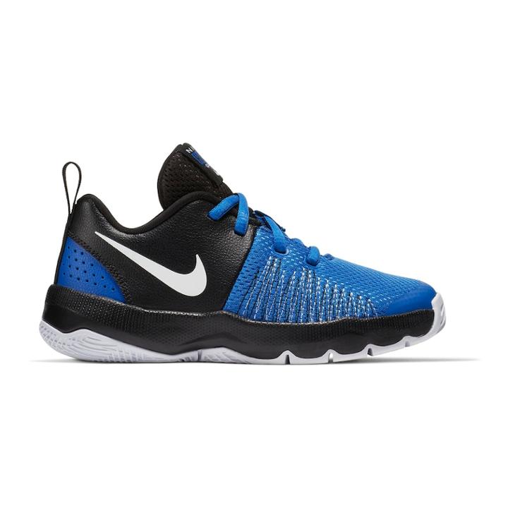 Nike Team Hustle Quick Pre-school Boys' Basketball Shoes, Size: 13, Blue