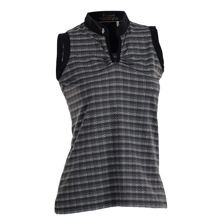 Plus Size Nancy Lopez Dizzy Sleeveless Golf Polo, Women's, Size: 1xl, Black